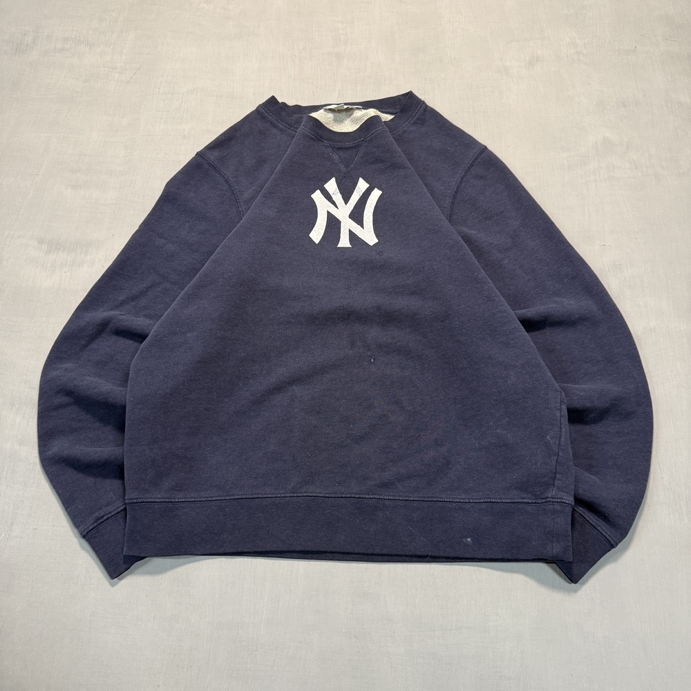 Printed Sunspel Men's crewneck sweatshirt Vintage Navy Size S